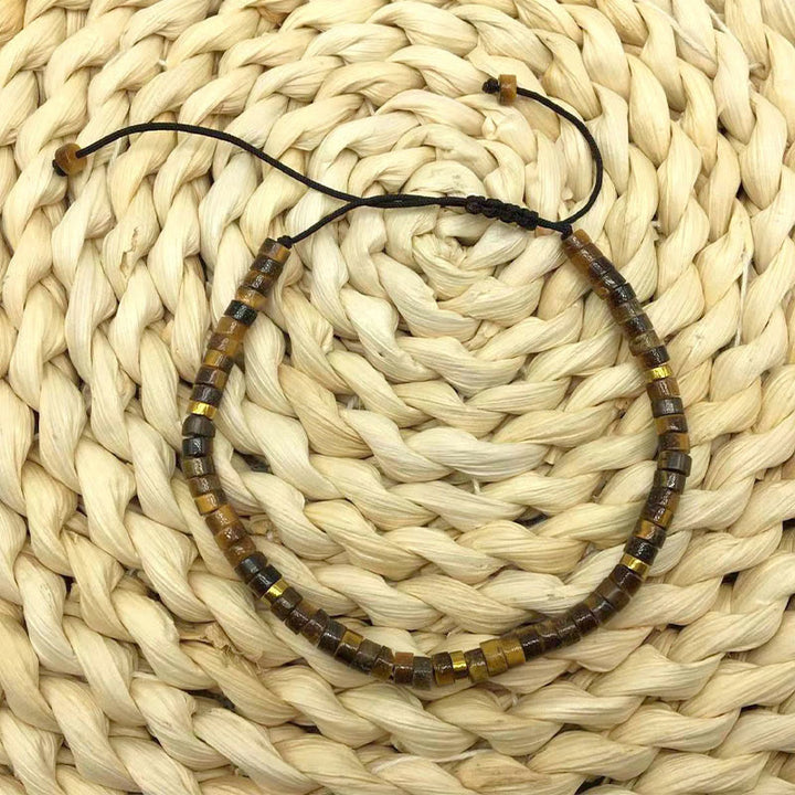 Buddha Stones Natural Tiger Eye Spacer Bead Courage Bracelet - image 2