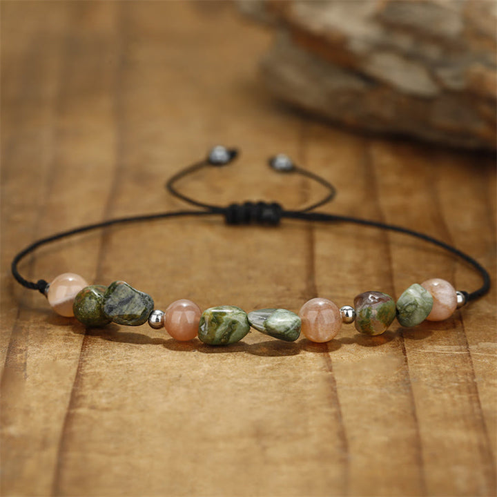Buddha Stones You Are Amazing Rhyolite Sun Stone Positive Bracelet - image 8