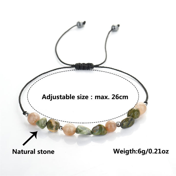 Buddha Stones You Are Amazing Rhyolite Sun Stone Positive Bracelet - image 13