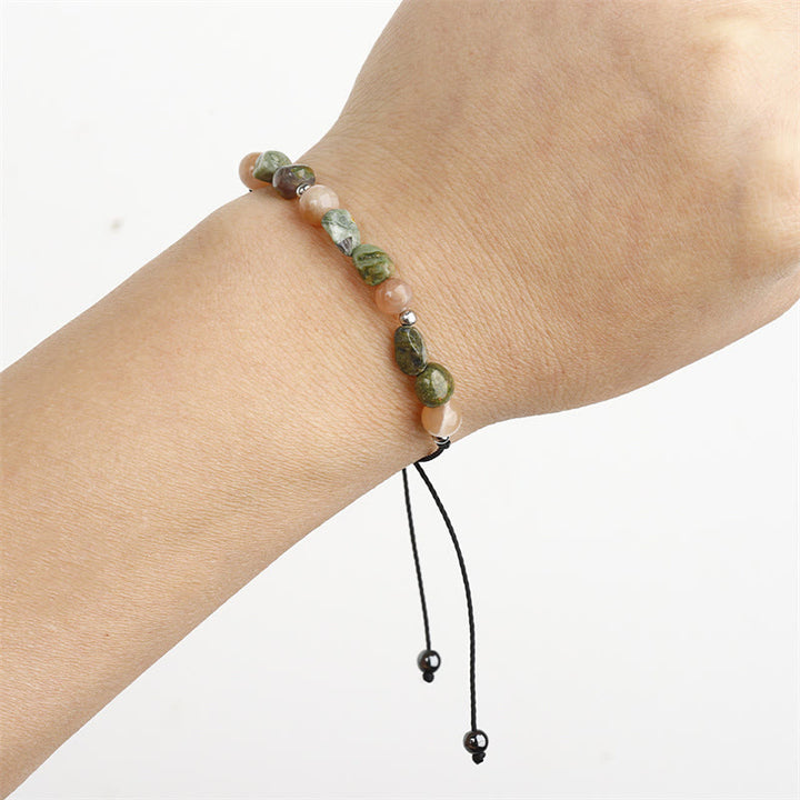 Buddha Stones You Are Amazing Rhyolite Sun Stone Positive Bracelet - image 11