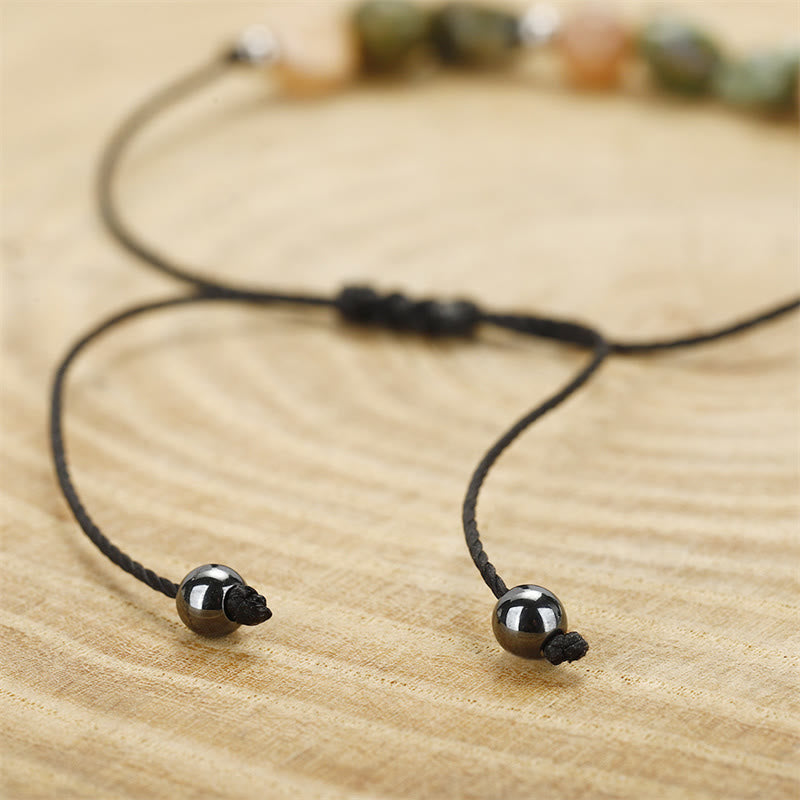 Buddha Stones You Are Amazing Rhyolite Sun Stone Positive Bracelet - image 10