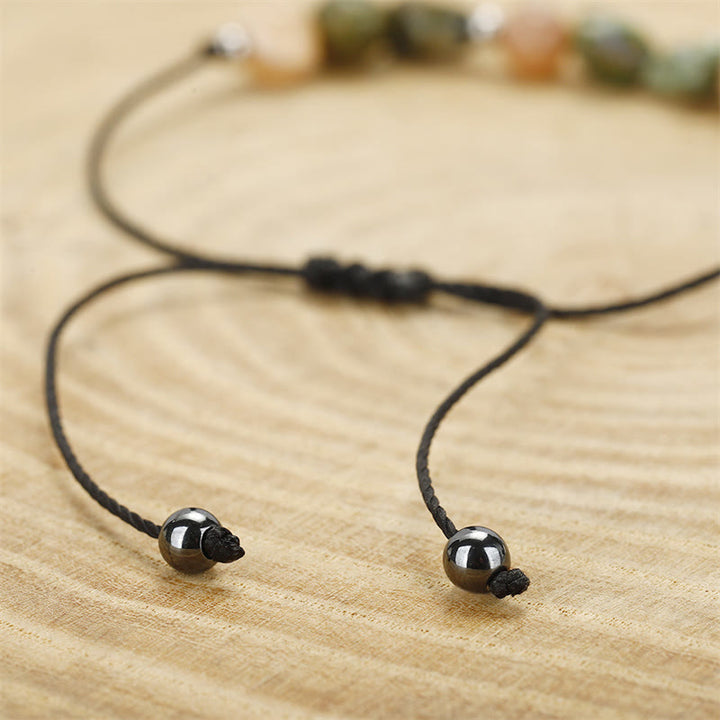 Buddha Stones You Are Amazing Rhyolite Sun Stone Positive Bracelet - image 10