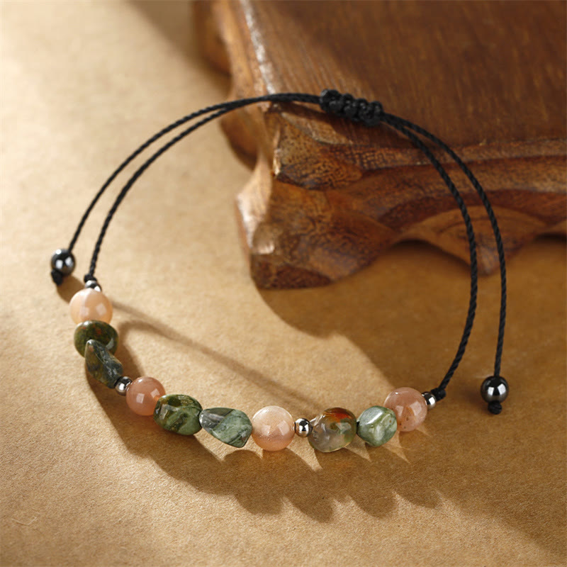 Buddha Stones You Are Amazing Rhyolite Sun Stone Positive Bracelet - image 4