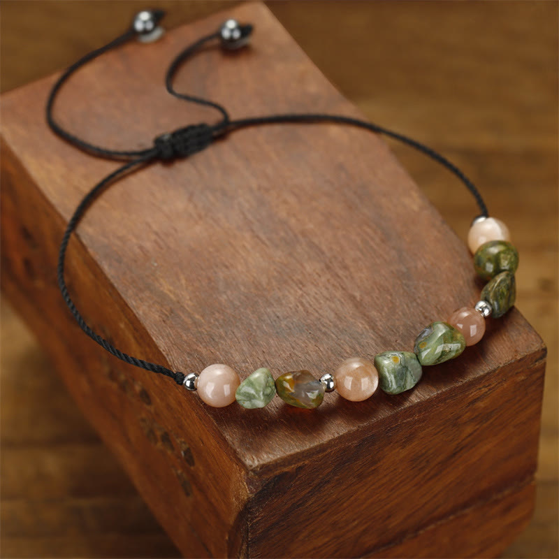 Buddha Stones You Are Amazing Rhyolite Sun Stone Positive Bracelet - image 7