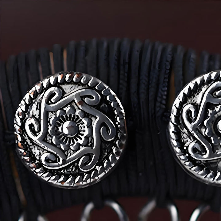 Buddha Stones Silver Tassel Green Sandalwood Soothing Hairpin - image 8