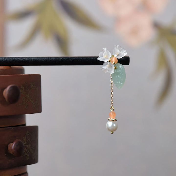 Buddha Stones Ebony Liuli Lily of the Valley Courage Hairpin - image 6