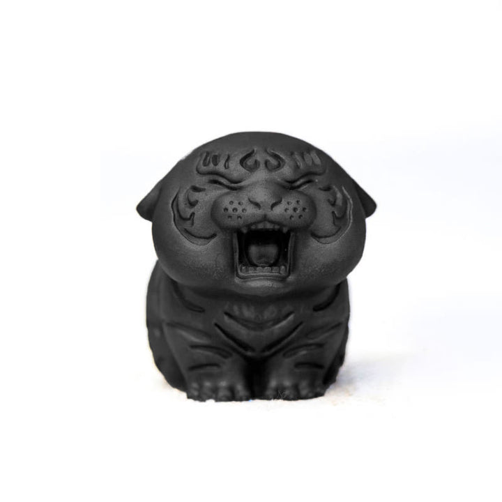 Buddha Stones Mini Cute Tiger Iron Powder Rust Cast Resin Statue Home Decoration - Polished Version 6*5*4.5cm - image 18