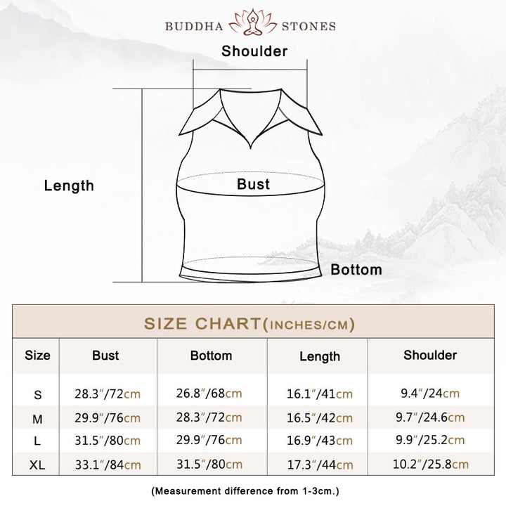 Buddha Stones Polo Collar Crop Tank Top Tennis Skirts Pleated Shorts With Pocket Sports Yoga Outfits - image 3