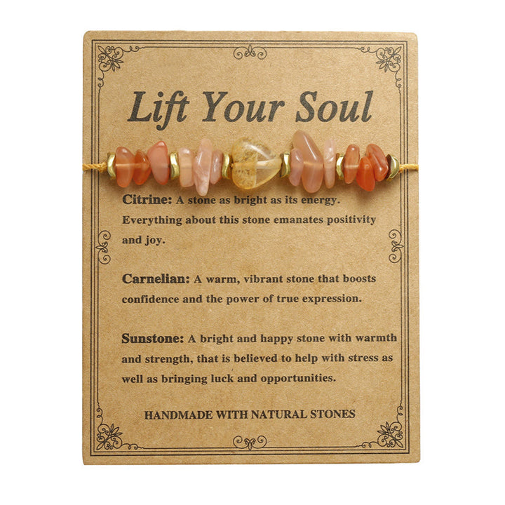 Buddha Stones Lift Your Soul Citrine Carnelian Sun Stone Happiness Bracelet - image 5