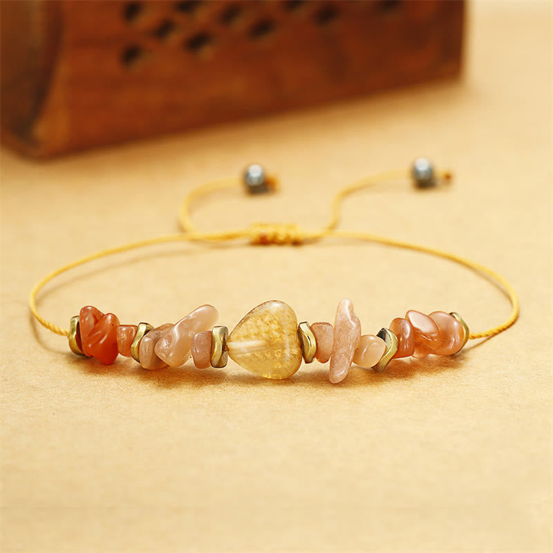 Buddha Stones Lift Your Soul Citrine Carnelian Sun Stone Happiness Bracelet - image 3