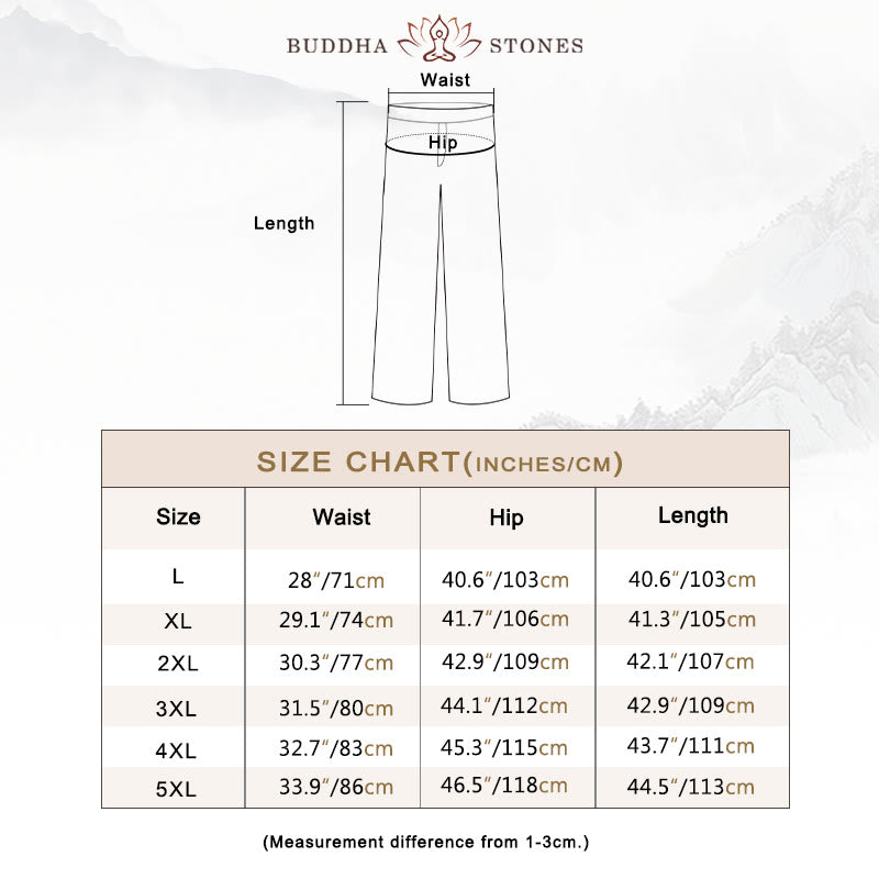 Buddha Stones Solid Color Cotton Corduroy Men's Wide Leg Pants With Pockets - image 3