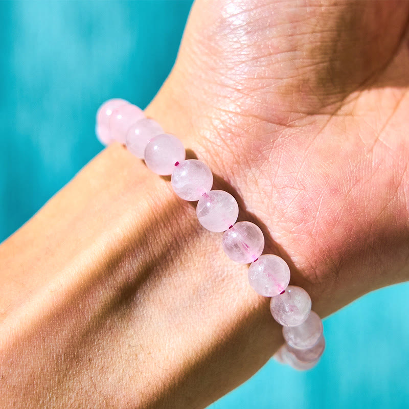 Buddha Stones Pink Crystal Color Change Double PiXiu Cyclone Charm Warmth Bracelet - image 4