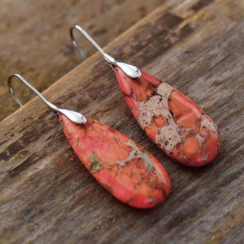 Emperor Stone Healing Crystal Earrings - image 8