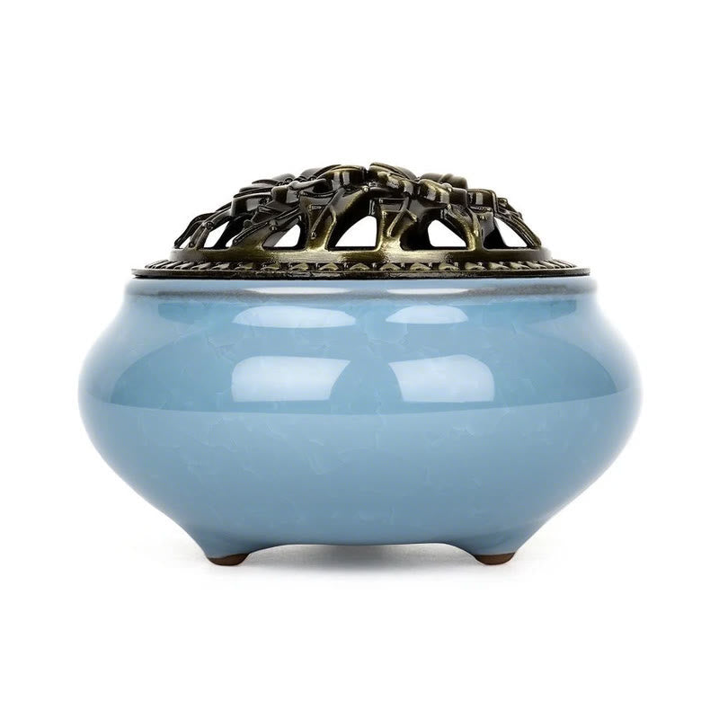 Buddha Stones Colorful Ceramic Incense Burner - image 3