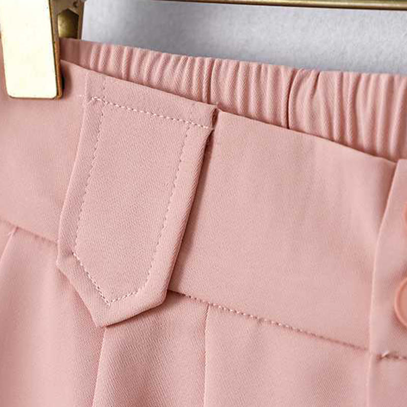 Buddha Stones Summer Casual Zipper Button Loose Plain Cotton Linen Women's Shorts With Pockets - image 16