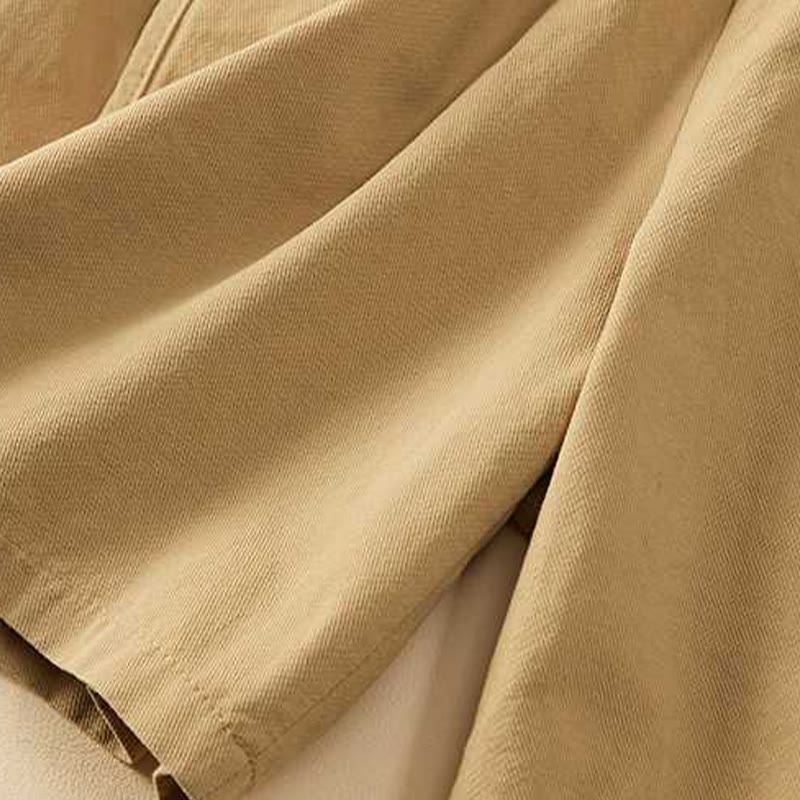 Buddha Stones Summer Casual Loose Plain Cotton Women's Shorts With Pockets - image 5