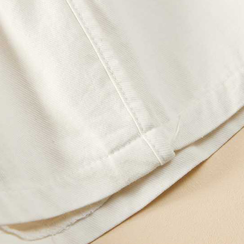 Buddha Stones Summer Casual Loose Plain Cotton Women's Shorts With Pockets - image 19