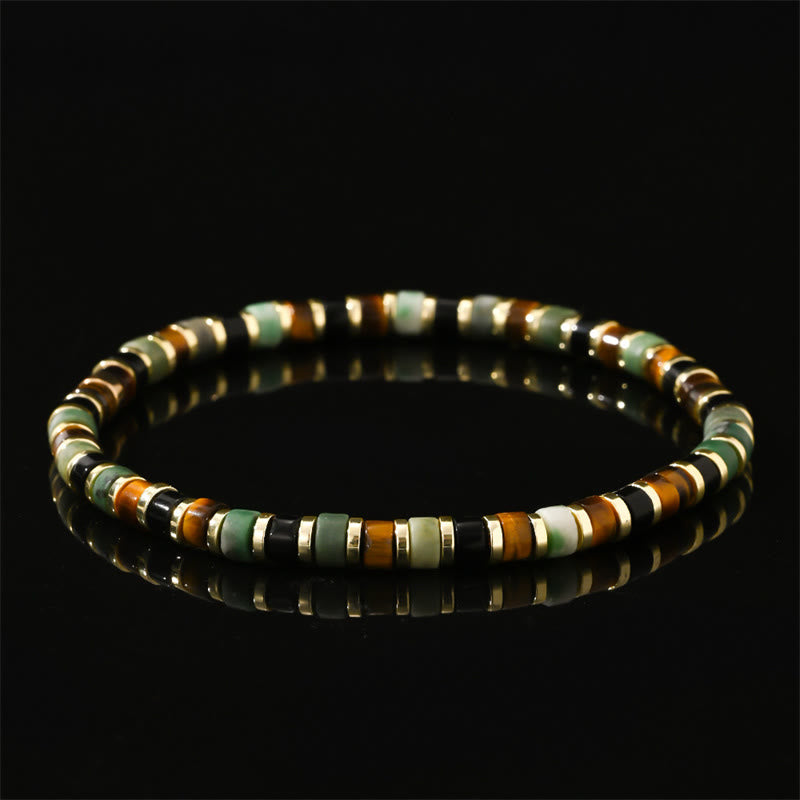 Buddha Stones Natural Hematite Tiger Eye Stones Support Bracelet - image 5