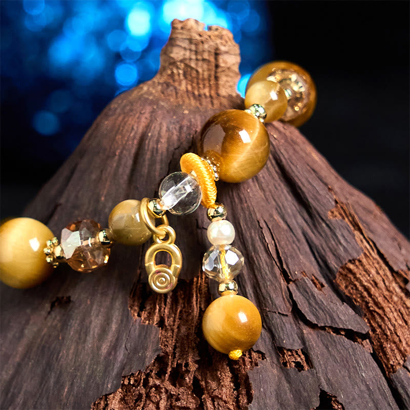 Buddha Stones Natural Tiger Eye Beads Weight Strength Bracelet - image 2