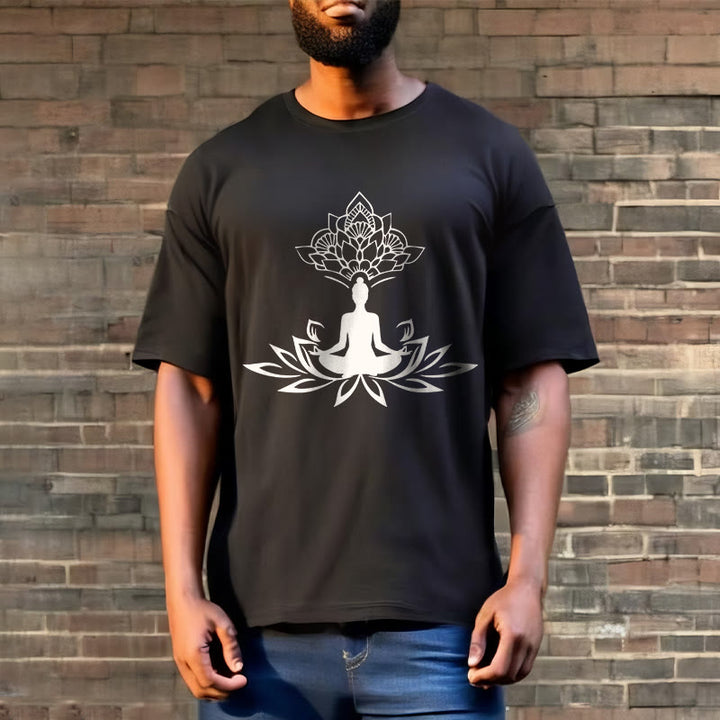 Buddha Stones Lotus Flower Meditation Buddha Tee T-shirt - image 6