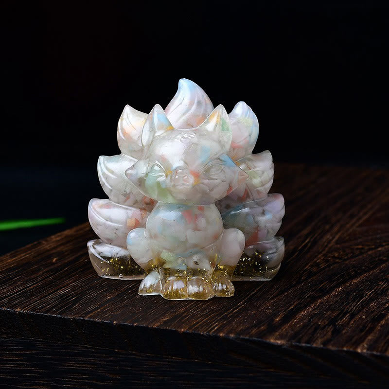 Buddha Stones Natural Various Crystal Strawberry Quartz Amethyst Nine Tailed Fox Protection Home Decoration - Pink Morganite 5.5*4.5*5.5cm - image 52