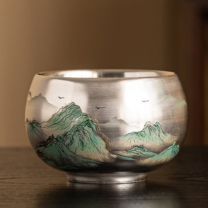 Buddha Stones Fish Lotus Seaweed Valley Mountains Pine Tree Dragon Teacup Kung Fu Tea Cup With Gift Box - image 32