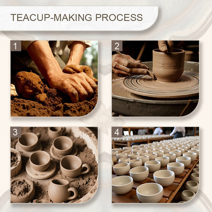 Buddha Stones Fish Lotus Seaweed Valley Mountains Pine Tree Dragon Teacup Kung Fu Tea Cup With Gift Box - image 5