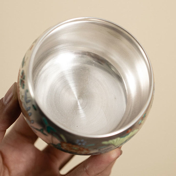 Buddha Stones Fish Lotus Seaweed Valley Mountains Pine Tree Dragon Teacup Kung Fu Tea Cup With Gift Box - image 2