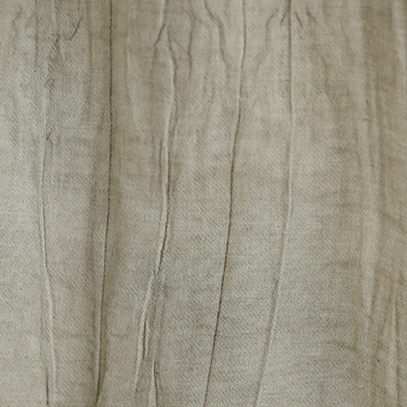 Buddha Stones Summer Wrinkles Simple Design Crew Neck Women's Sleeveless Vest Waistcoat - image 8