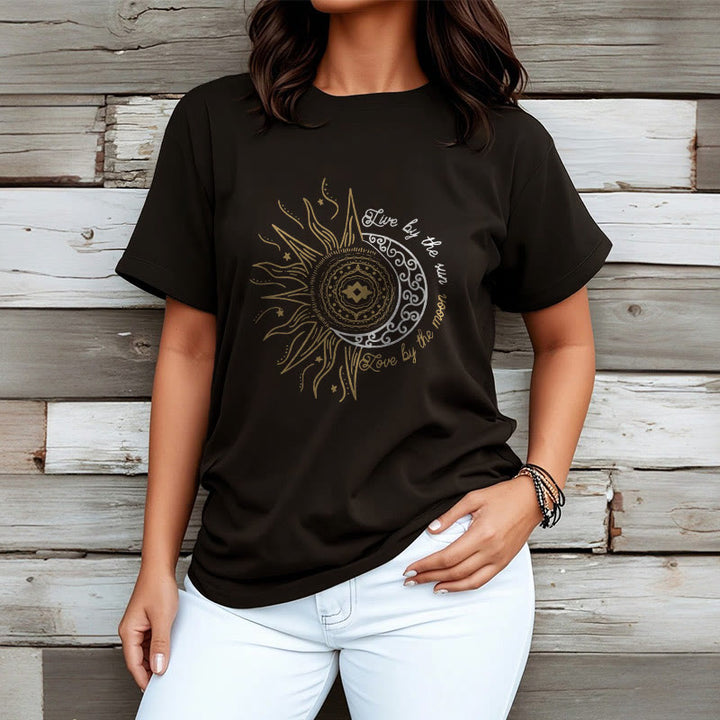 Buddha Stones Live By The Sun Love By The Moon Tee T-shirt - image 3