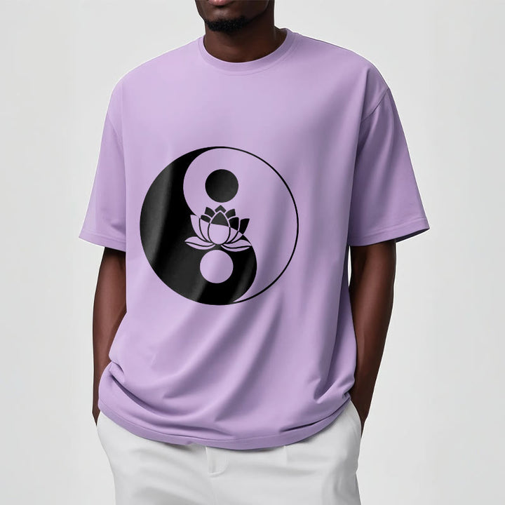 Buddha Stones Yin Yang Lotus Flower Tee T-shirt - image 17