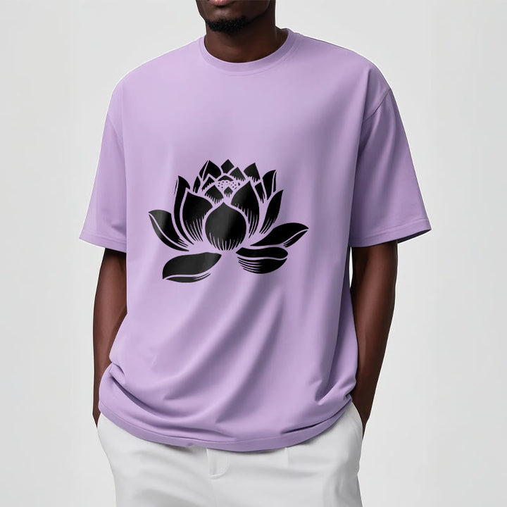 Buddha Stones Lotus Flower Design Tee T-shirt - image 17