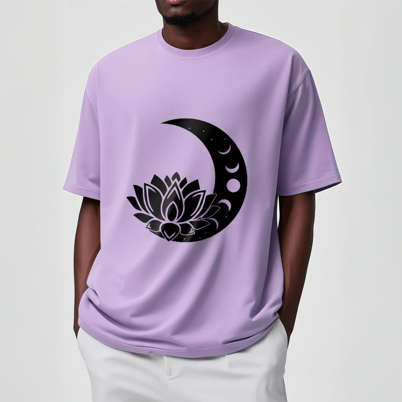 Buddha Stones Crescent Moon Lotus Flower Sun Tee T-shirt - image 17