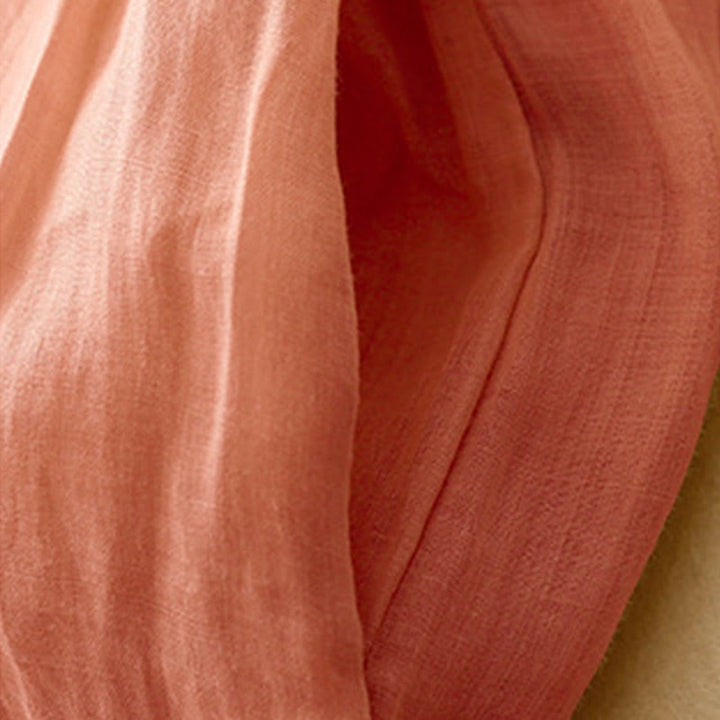 Buddha Stones Geometric Embroidery Elastic Waist Women's Cotton Linen Wide Leg Pants With Pockets - image 3