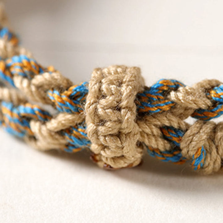 Buddha Stones Tibetan Dzi Bead Wealth  Protection Braided Bracelet - image 11