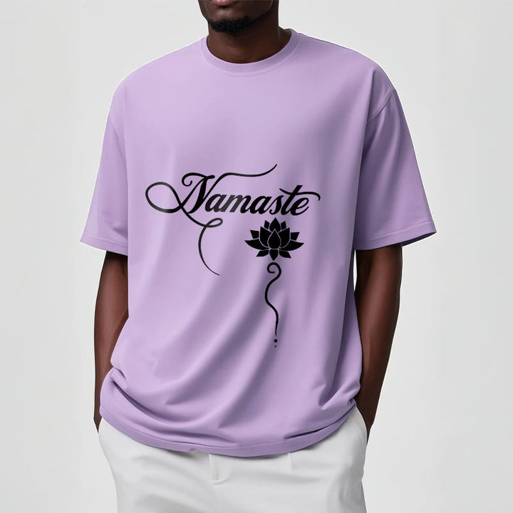 Buddha Stones HELLO Hindi Lotus Tee T-shirt - image 17