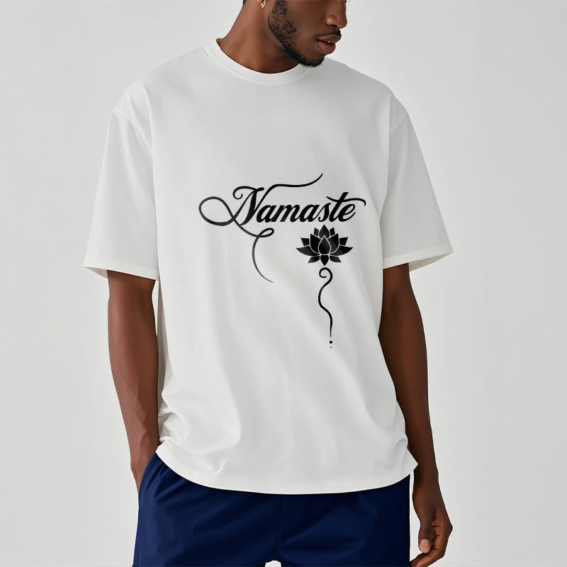 Buddha Stones HELLO Hindi Lotus Tee T-shirt - image 8