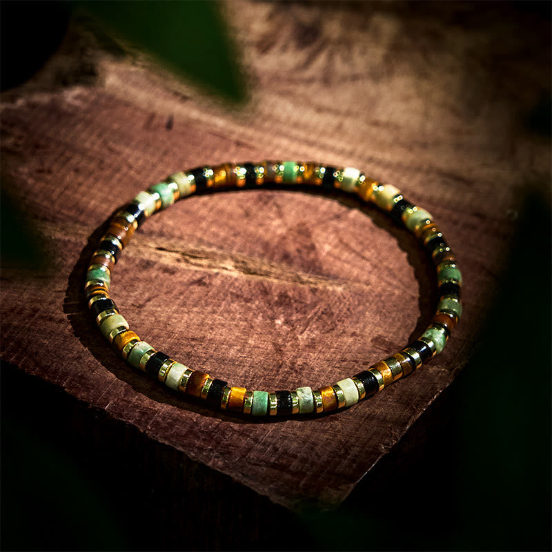 Buddha Stones Natural Hematite Tiger Eye Stones Support Bracelet - image 2