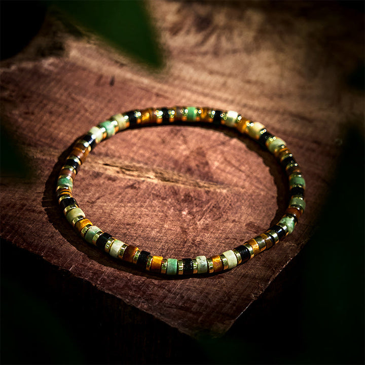 Buddha Stones Natural Hematite Tiger Eye Stones Support Bracelet - image 2