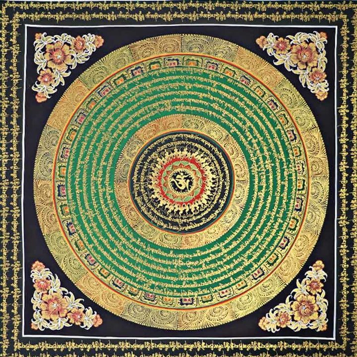 Buddha Stones Tibetan Thangka Painting Om Mani Padme Hum Scripture Handmade Decoration(Random Style) - image 14