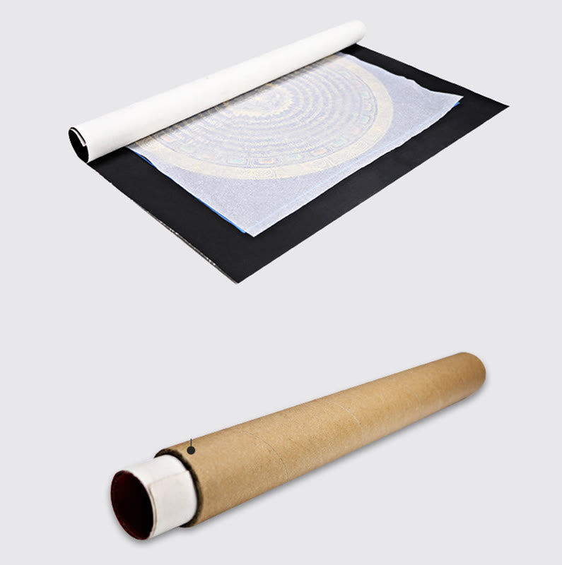 Buddha Stones Tibetan Thangka Painting Om Mani Padme Hum Scripture Handmade Decoration(Random Style) - image 23