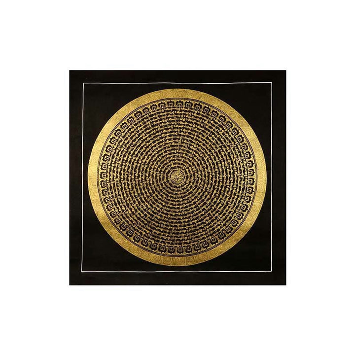 Buddha Stones Tibetan Thangka Painting Om Mani Padme Hum Dragon Phoenix Scripture Handmade Decoration(Random Style) - image 13