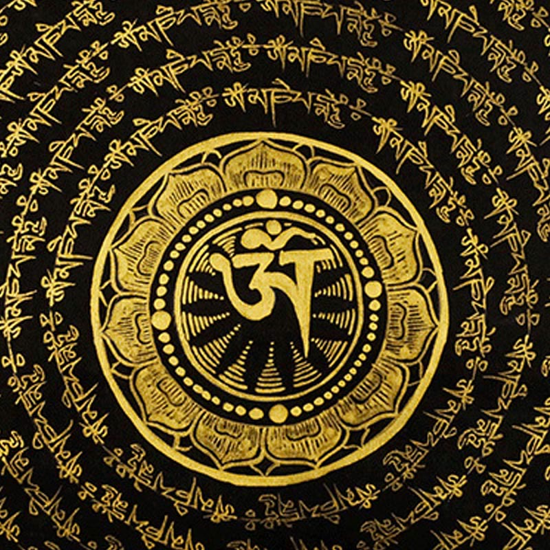 Buddha Stones Tibetan Thangka Painting Om Mani Padme Hum Dragon Phoenix Scripture Handmade Decoration(Random Style) - image 9