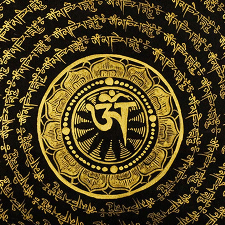 Buddha Stones Tibetan Thangka Painting Om Mani Padme Hum Dragon Phoenix Scripture Handmade Decoration(Random Style) - image 9