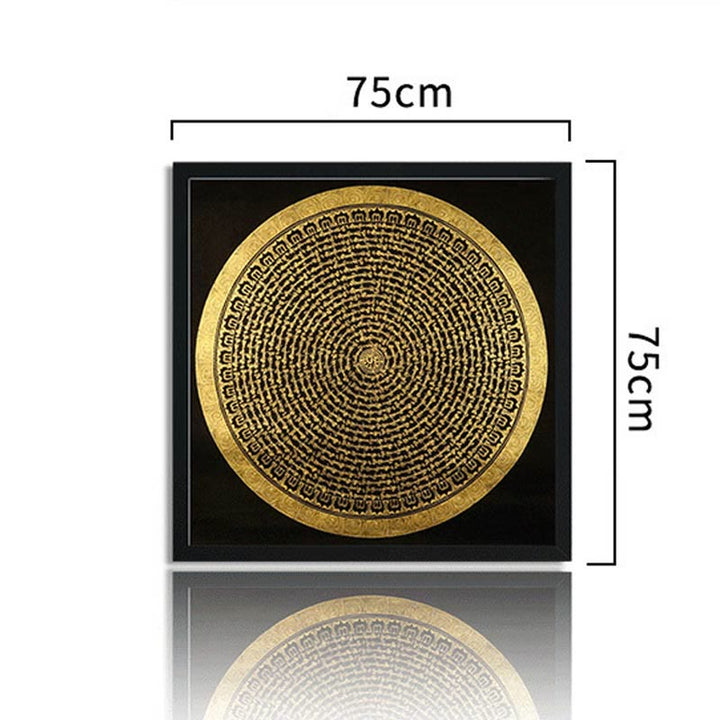 Buddha Stones Tibetan Thangka Painting Om Mani Padme Hum Dragon Phoenix Scripture Handmade Decoration(Random Style) - image 14