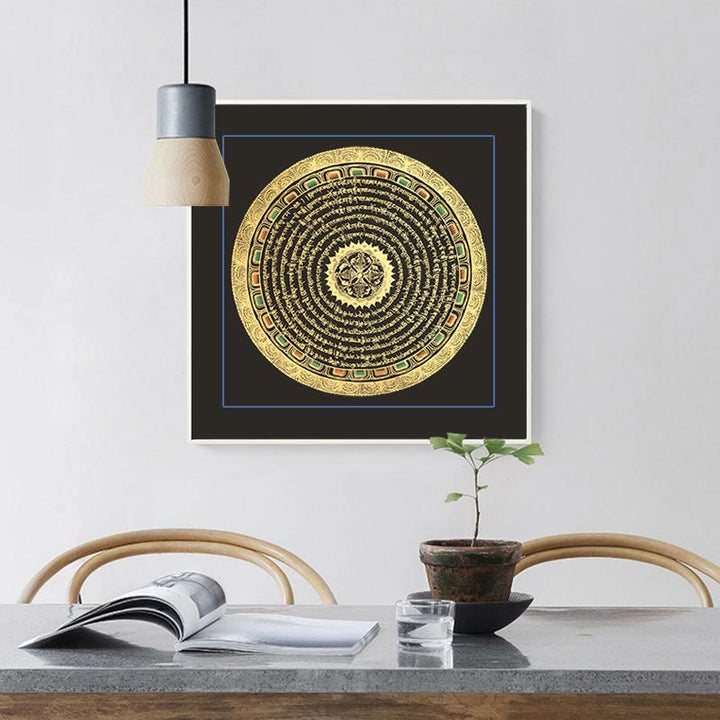 Buddha Stones Tibetan Thangka Painting Six True Words Scripture Handmade Decoration Blind Box(Random Style) - image 4