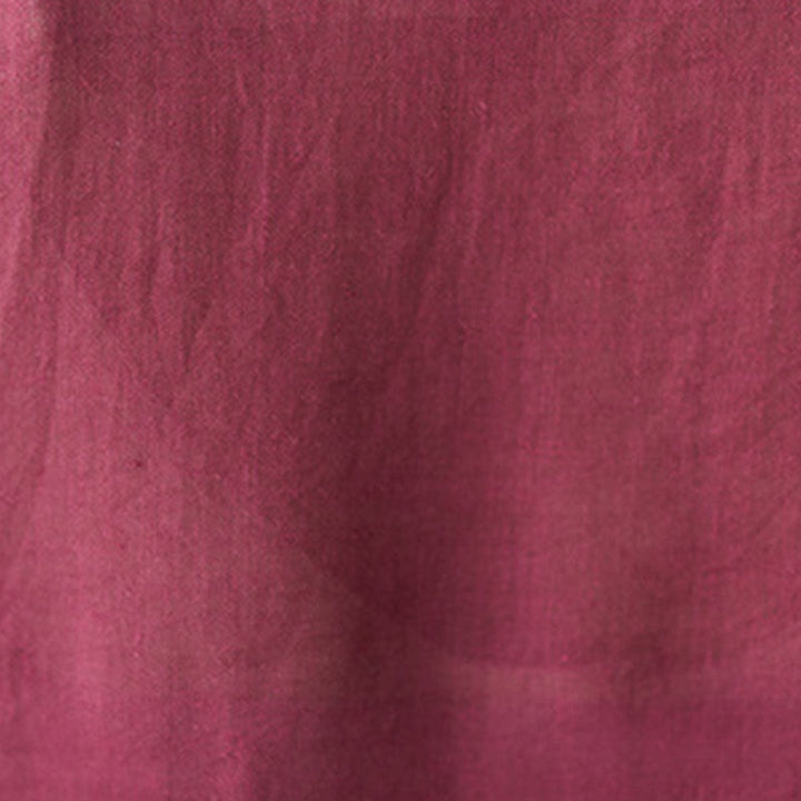 Buddha Stones Casual 2pcs Plain Three Quarter Sleeve Slanted Collar Shirt Top Wide Leg Pants With Pockets Meditation Zen Tai Chi Clothing Women's Set - image 12