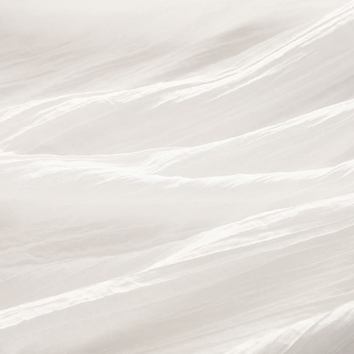 Buddha Stones Summer Casual Plain Embroidery Double Layer Short Sleeve Cotton Linen Midi Dress - image 27