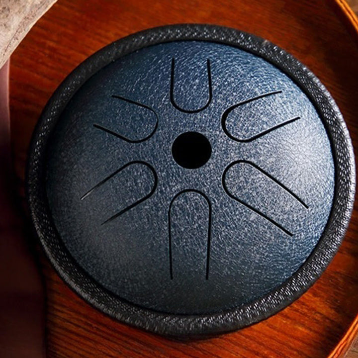 Buddha Stones Steel Tongue Drum Sound Healing Meditation Yoga Drum Kit 6 Note 5.5 Inch - image 2