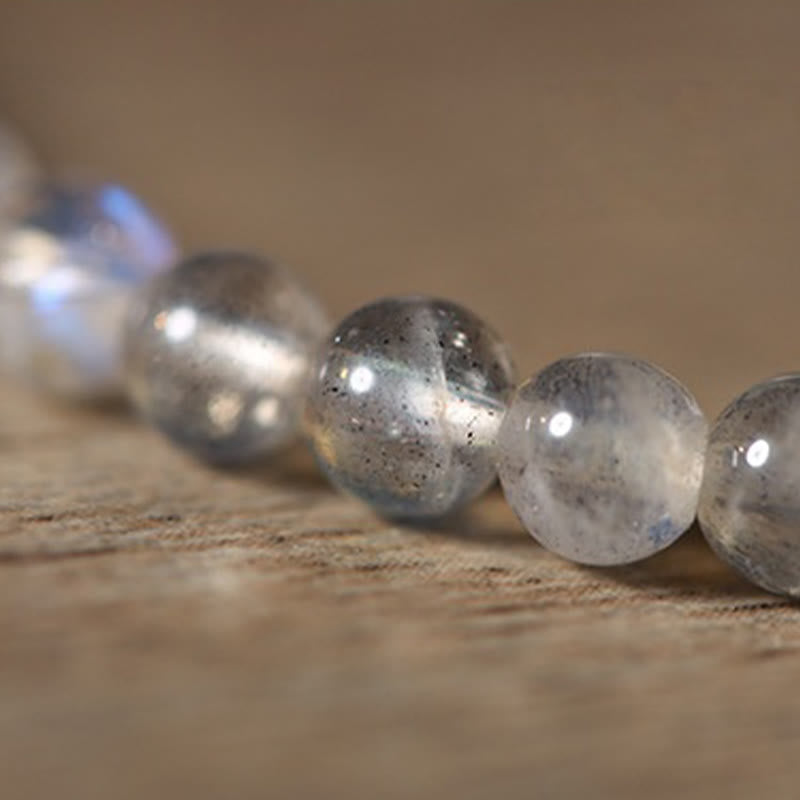 Buddha Stones Ultra-Thin Moonstone Koi Fish Healing Bracelet - image 11